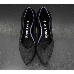 Rothy's Women's Black Pointed Toe Flats - 7